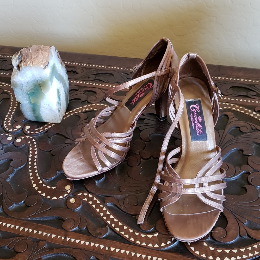 Carmelletes Felt bottom Brown Dance Shoes